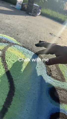 lets doodle a cute little monster #chalkart #chalkartist #chalktok #trending #trendingaudio #monsterart #monstermash #texas #summerart #kidart #easyart #easychalkideas #chalkmural #brightart #loddiedoddie #halloween #outdoorlife #outside #summervibes #halloweenathome 