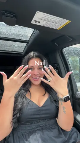 What are your go to nails? I’m a french girly ✨🤍 Thank you @NailsofAmerica 💅🏽 #nails #nailsalon #nailvlog #twinmom #houston #latina #nailsart 