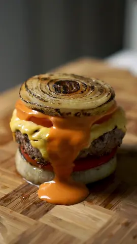 Onion Burger  #asmr #satisfying #food #cooking 