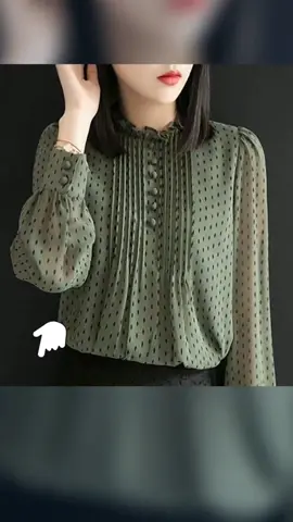 เสื้อชีฟอง สำหรับผู้หญิง เสื้อเชิ้ต ลำลอง แขนยาว คอกลม พิมพ์ลายจุด #เทรนด์วันนี้ #เทรนด์วันนี้tiktok #ตามจังหวะ #ตามกระแส #สไตล์เกาหลี #สไตล์มินิมอล #เสื้อชีฟอง #เสื้อชีฟองแขนยาว #เสื้อทํางาน #เสื้อเชิ้ตผู้หญิง 
