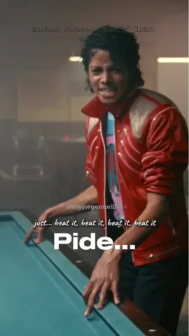 ¿Soy solo yo, o alguien más la canta así? #BeatIt #MichaelJackson #Musica #letras 