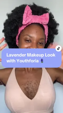 Lavender Makeup Look | Hairy Girl Edition 🪻🦋 @Youthforia Makeup  Pregame-Daily Protective Primer BYO Blush Oil- Chemical Reaction  Setting Spray . . #bodypositive #bodypositivitymovement #bodyhair #queenesie #bodypositivity