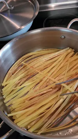 fry your fettuccine alfredo before you boil it. 