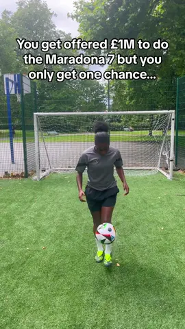 1 chance only! #football #footballchallenge 