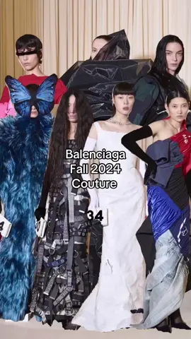 Balenciaga Fall 2024 Couture  #fashiondesigner #balenciaga 
