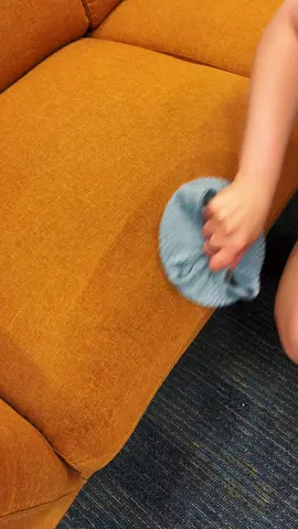 Got couch stains? 😲 Wipe them away with this simple hack! 🧽 Dissolve a dishwasher tablet in hot water. 🧼 Dampen a cloth, stretch it over a pot lid, and use it to gently wipe your sofa. 🛋️ Enjoy a clean and fresh-smelling couch in no time!  #fominsoap #dishwasherhack #homehack #cleaningtiktok #cleaninghacks #ecocleaning #cleaning #CleanTok #saveplanet 