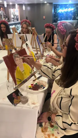 Painting & prosecco 🎨🥂  Staff Hen Party for Hattie who is getting married at Merrydale Manor in August! 🤍    We hope you like it Joe 😂  #cheshireweddingvenue💍 #henparty #paintingandprosecco #henparty 