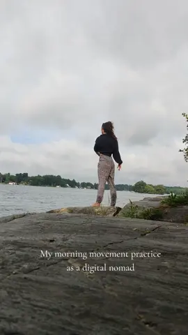 My morning movement routine as a digital nomad. Always prioritizing getting into my body, no matter where I am. #nomadic #morningroutine #digitalnomad #dance #movement #movementthatinspires #movementmedicine  #ritual #morningritual 