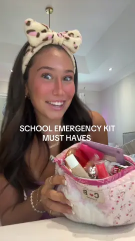 SCHOOL EMERGENCY KIT MUST HAVES! ✨ beat school air! #backtoschool #emergencykit #girlytips #fyp #restock #Lifestyle #schoollife #schoolemergencykit #foryou #foryoupage #fypシ #trending #trend #viral #viralvideo #viraltiktok #products #productsyouneed #makeup #makeuptutorial #makeuphacks #makeuptips #skincare #tips #skincareroutine #skincaretips #backtoschoolcheck #backtoschoolessentials #essential #schoolbag #mini #miniproducts #organize #schooltips #schoolhacks #cleangirl #whatsinmybag #whatsinmypurse #middleschool #highschool #aesthetic #teens #girlyproducts #SelfCare #crush #crushadvice #boyadvice #Relationship #howto #BeautyTok #musthaves #highschooladvice #middleschooladvice   