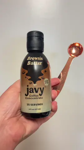 JAVY COFFEE CONCENTRATE! Brownie Batter flavor! Have you tried this yet?! Whats your favorite @Javy Coffee Company flavor??  #coffeetok #javycoffee #coffeeathome #tiktokshop #tiktokshopfinds 