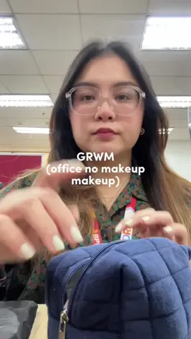 GRWM office no makeup makeup #fyp 