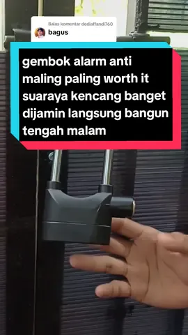 Membalas @dediaffandi760 kunci gembok alarm anti maling ini kesentuh atau kesenggol langsung bunyi cocok banget buat keamanan motor atau gerbang rumah #gembokalambunyi #gemboksuperkuat #gembokantimaling  #gembokgerbangpagar #gembokmotor 