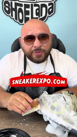 Make sure to catch Shoe Doc at Sneaker Expo Phoenix👌  📍 Phoenix Convention Center  🏜️ August 3 & 4 | 11am - 7pm 🎟️ Get your tickets / tables at Sneakerexpo.com #shoelada #chulada #shoedoc #sneakerexpo #150bucks