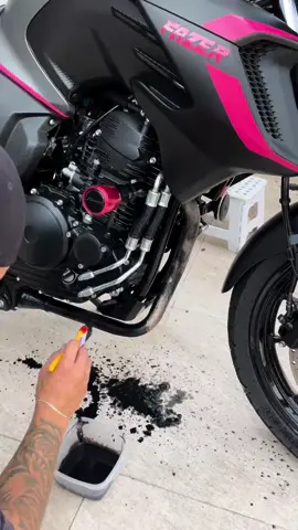 PINTEI O ESCAPAMENTO DA MOTO 🚀 #moto #mecanica #lavagemdetalhada #foryoupage 