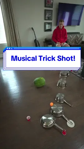 Another Musical Trick Shot! 🤯 #trickshot #pingpong #music #musician 