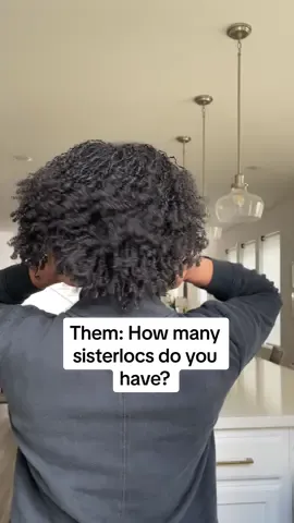 I’m okay with the mystery, atp😮‍💨 kid you not, I came home from my installation and planned to count them the next day…its been 4 months since then 😂  Fire up the chat because I want to know, How many locs do you have? did you count your locs right away? 🤔 #sisterlocjourney #microlocsjourney #locs #locjourney #hairgrowth 