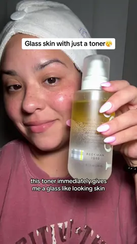 I am amazed at how amazing my skin looks with just a toner!!!🤯 #facialtoner #beekman1802 #milkshaketoner #facialtoner #glassskin #glassskinroutine 