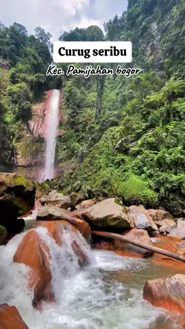 CURUG SERIBU  Tiket masuk kawasan :10k/orang Parkir/titip helm : 5k / orang Tiket masuk curug : 15k / orang Tracking dari tempat parkir kurang lebih 15/20 menitan. #curug #pesonaindonesia #curugseribu #bogor #pamijahan #fypシ゚viral #fypage 