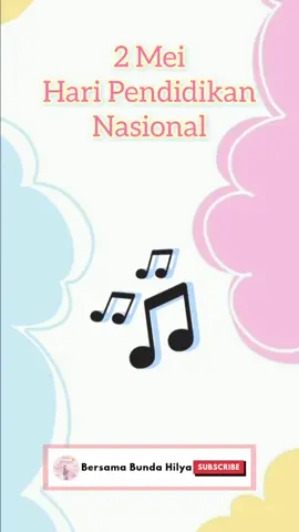 Lagu Anak  2 Mei Hari Pendidikan Nasional #videoedukasi #edukasianak #bernyanyi #belajar #laguanak #laguanakanak #laguanakindonesia #tamankanakkanak #pendidikananakusiadini #tk #paud #gurupaud #gurutk #anakpaud #anaktk #kelompokbermain #toddler #merdekabelajar #anak #2mei #2meiharipendidikannasional #haripendidikannasional #kihajardewantara