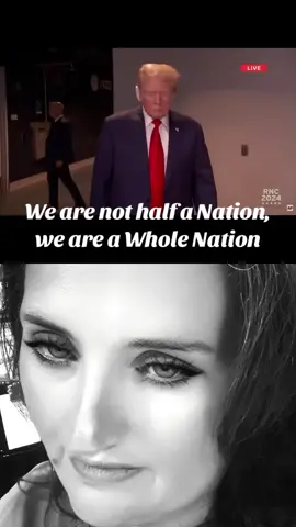 #duet with @Terrence K Williams #rnc We are not half a nation, we are a whole nation! Open your eyes people! 🙏🏻🙏🏻🙏🏻 ##trump##trump2024##unitedstates##share##repost##fyp##maga##freedom##united