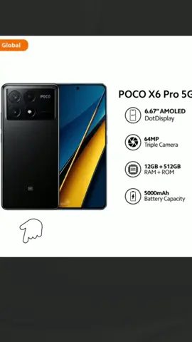 Xiaomi POCO X6 Pro 5G Global Version Smartphone Dimensity 8300-Ultra 6.67