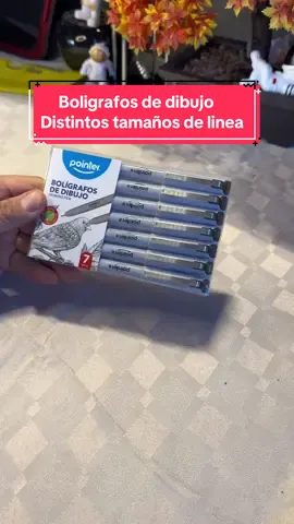 Set 7 boligrafos de dibujo, distintos tamaños de lineas 10990.- lo encuentras en nuestra pagina que esta en el perfil. #chile #viral #lapices #tiralineas #fyp #fypシ゚viral #novedades #oferta #parati #mercadolibre #pointer #dibujo 