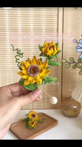 Trâm cài tóc, cài áo hoa hướng dương bằng kẽm nhung #handmade #kemnhunghandmade #kemnhunglamhoa #DIY #xuhuong #diyflowers #huongdanlamhoakemnhung #flowers #tutorial 