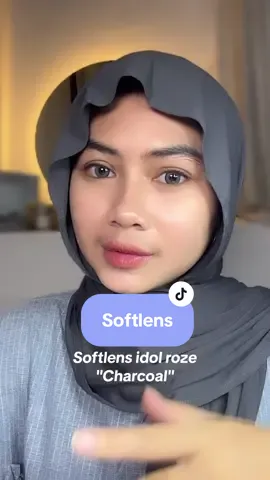 Salah satu softlens grey fav aku!! Ini idol roze warna charcoal ya!!😍 