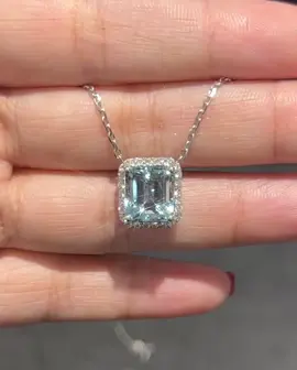 Mặt dây chuyền đá quý Aquamarine thiên nhiên! Sẵn tại cửa hàng #unigem 