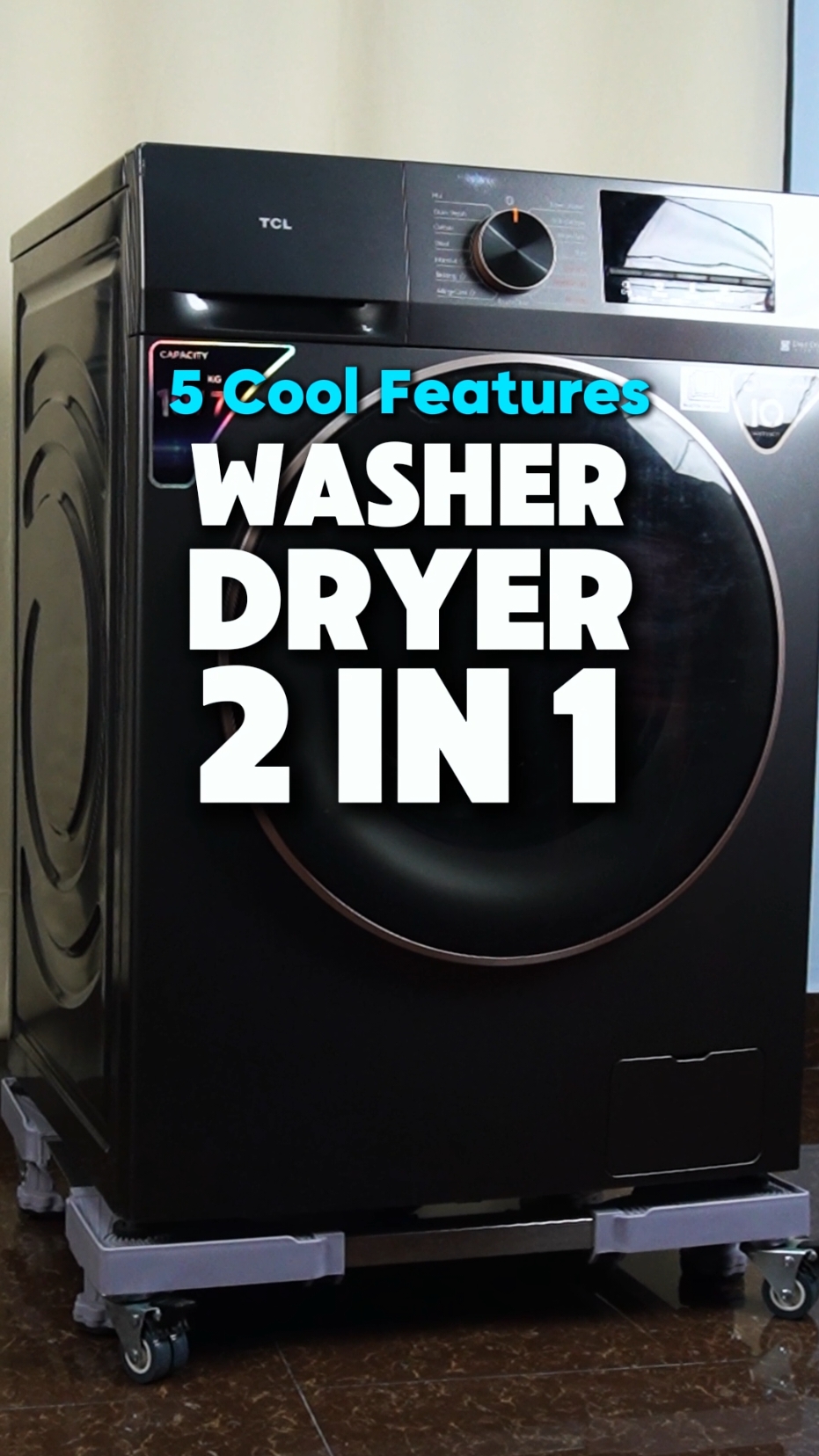 Cool features on TCL washer dryer. #tclmalaysia  #tcl  #eletronic  #washingmachine  #washerdryer #cucibaju