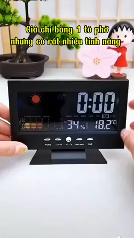 Đồng hồ để bàn đa năng giá chỉ ngang bát phở #donghodeban #dongholed #dongholeddeban #giadungtienich #xuhuongtiktok #trending #qtfast 