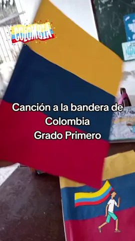 20 de julio. Independencia de Colombia Grado Primero, Canción a la Bandera. #colombia #independencia #20dejulio #mompox #gradoprimero #maestra #alumnos #independenciadecolombia 
