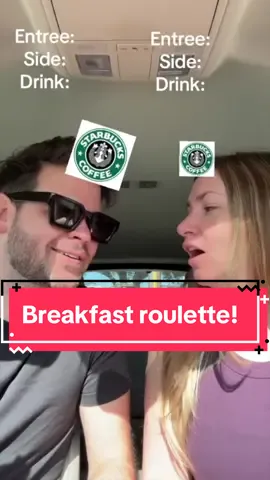 The spider was a paid actor! Fast food roulette, breakfast edition!  Trying out a few new things today! #fastfood #tiktokgame #couplegame #wendys #starbucks #couple #game #coupleschallenge #spider #tastetest @Sean Patrick @Kellie McGillicuddy 