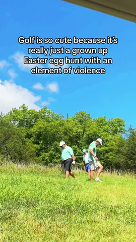 (The violence is hitting the egg with a stick repeatedly) #golf #golftiktok #golfgirl #golfhumor #fypage #fypシ゚viral 