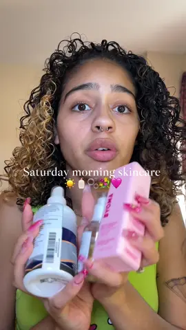 Happy Saturday🩷! Plans are to not do too much and wby besties?!? #morningskincareroutine #grwm #skincare #hypochlorousacid #byomaskincare #yapping #mixsoonbeanessence @byoma @mixsoon @skinsmart_antimicrobial 