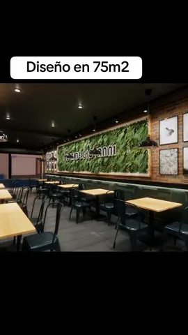 Local de 75m2 con diseño terminado. Tu también renueva tu local. Cotiza en el perfil. #arquitetura #limaperu🇵🇪 #diseñodeinteriores #xyzabc #cafeteria #restaurant #Foodie #viral 