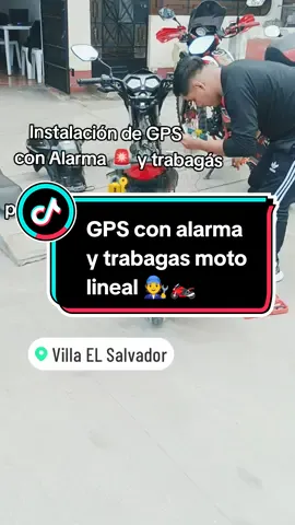 GPS + ALARMA + TRABAGAS🔐🚨🛰️😎 PARA MOTOS LINEALES #motolineal #villaelsalvador #gpsparamoto #alarmaparamoto #gpstracker #hondacb #fyp #pulsar 