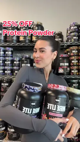 My favorite protein powder is 25% off on tiktok shop right now till tomorrow!!! Get it while you can and lmk yoyr favorite flavor 😋 #GymTok #TikTokShop #sale #supplements #proteinpowder #gym #proteinshake 