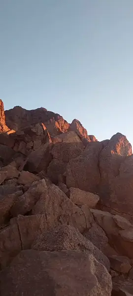 Sunrise from Tizi N-toubkal at 4000 metres