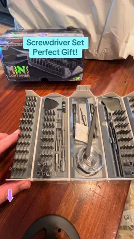 Check out this #screwdriver set with 180 pieces by the very cool people at @KnotChat_official  #toolkit #tiktokshop #fyp #fypage #180 #container #glasses 