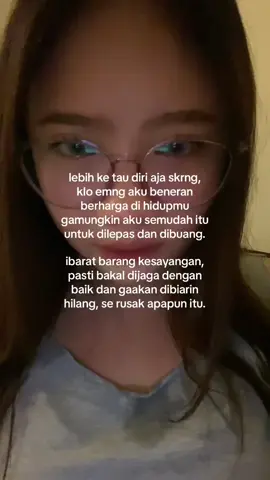 gaada yang kuat jalanin hubungan tiap ada masalah langsung minta usai, km sadar gasih sikap km yg mudah minta putus dan ngelepas aku itu bikin aku ngerasa ga berharga di hubungan ini dan di hidupmu?  #putus #pasangan #berantem #fyp 