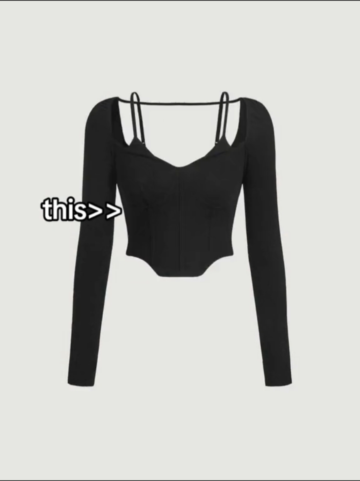 💋❤️‍🔥 #outfit #fashion #top #croptop #longsleeve #outfitkekinian #fyp #OOTD #outfitideas 