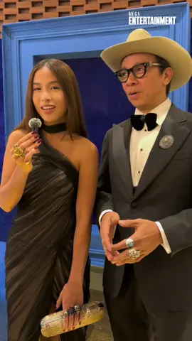 Father and daughter tandem #KimAtienza and #EmmanAtienza stepped out tonight for their first red carpet appearance together at the #GMAGala2024. 🫶