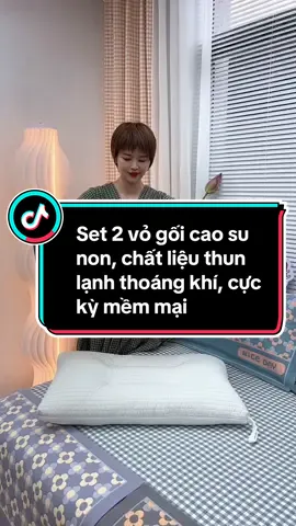 Set 2 vỏ gối caosu non tencel latex 45*65cm, chất liệu thun lạnh cực kỳ mềm và thoáng mát #vogoi #vogoidep #giadungtienich #giadungtienloi #giadungthongminh #xuhuong 