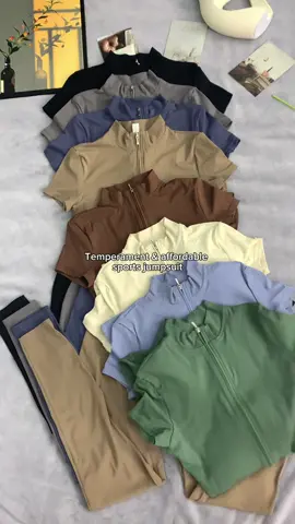 The yoga jumpsuit that you fall in love with once🧘‍♀️ #Spotlightfinds#ladies #tiktokshop #trendy #foryou#fyp#fashion #haul #slimfit #simpleoutfit #Summer #sports #jumpsuit #keep #yoga #shorts