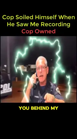 Cop Soiled Himself When He Saw Me Recording - Cop Owned #fyp #harriscounty #powerworker #harveyfreebird #cop 