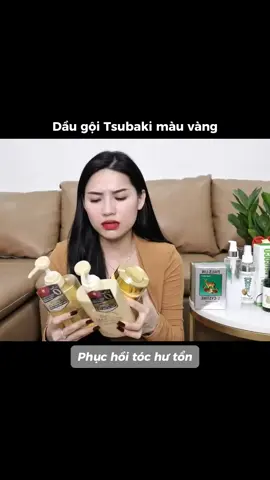 Dầu gội Tsubaki vàng #halinhreview #reviewlamdep #daugoi #chamsocdadau #tsubaki #tochuton #xh #xuhuong 