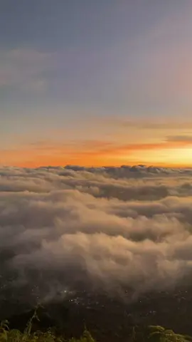 emang boleh lautan awan secakep ini😭#gunungprau2565mdpl#viapatakbanteng #sunset #lautanawan #fyp 