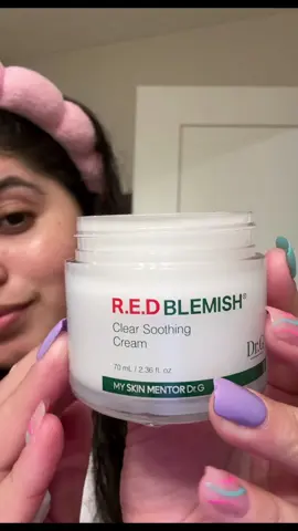 Dr.G RED Blemish Clear Soothing Cream 🌿 This cream is a hydration boost for my skin. I love that it comes with its spatula and also has his name written in Braille. I love it🩵  I received this product for free from Picky and DR.G in exchange for my honest review @Picky Shop: @pickyrewards @Dr.G 닥터지  #pickyreview #gopicky #drg #ugccreator #ugcexample #ugclifestyle #musthave #koreanskincare #glassskin #veganskincare #glowyskin #beauty #koreanskincare #fyp #sensitiveskin #viral #koreancosmetics #asianbeauty #ugccreator #ugchaircare #ugccommunity #koreanskincareroutine #skincareproducts #skincaretips #cosmet ikkorea #koreancosmetics #korean #kbeautyaddict