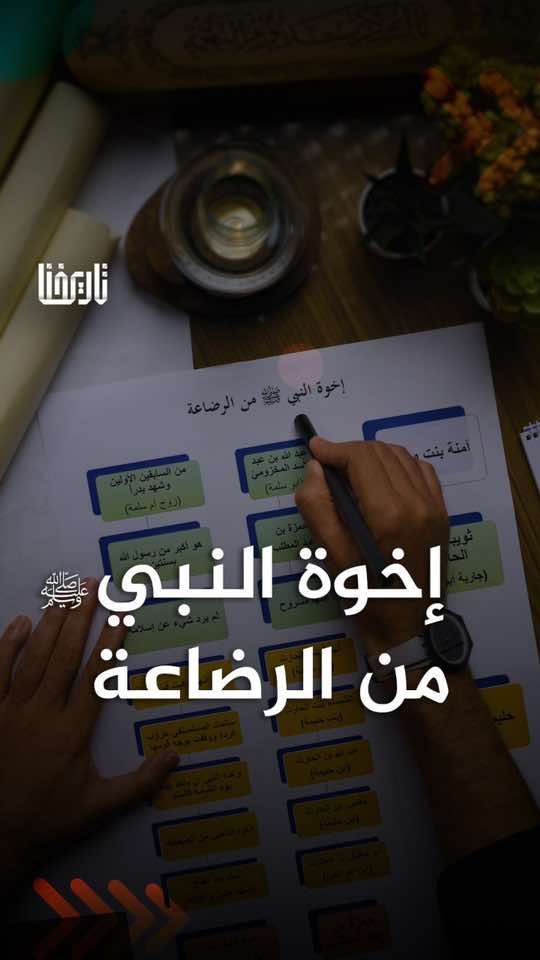 من هم إخوة النبي ﷺ من الرضاعة وما هي أسماؤهم المصادر: السيرة النبوية لابن هشام الرحيق المختوم لصفي الرحمن المباركفوري #تاريخنا